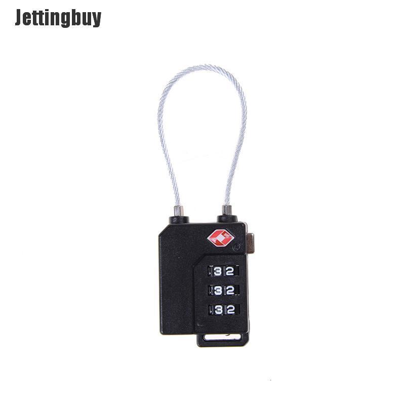 Jettingbuy TSA Resettable 3 Digit Combination Lock Travel Luggage Suitcase Code Padlock