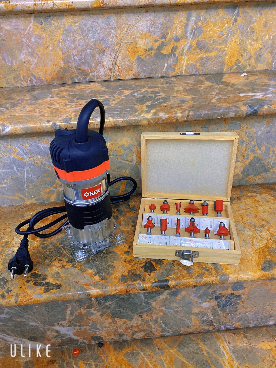 Máy phay gỗ KEN 850w - máy soi mộng gỗ chính hãng