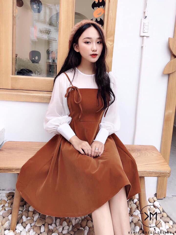 Set bộ váy thắt nơ -mtb