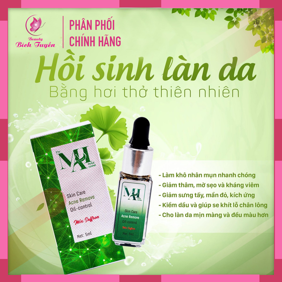 Serum Mụn Thảo Mộc DRMAI Giảm Thâm Mụn