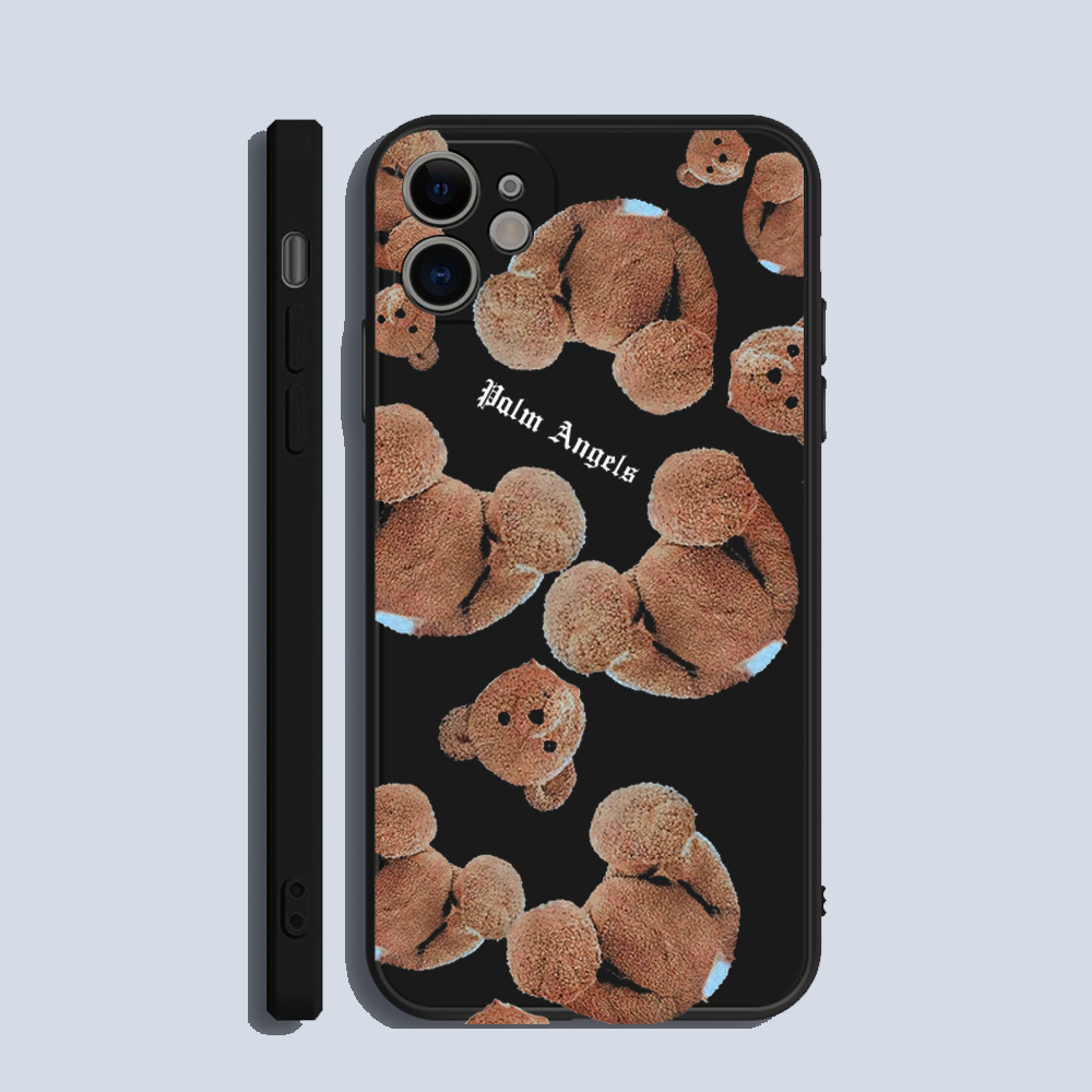 Ốp Lưng Iphone Cạnh Vuông Hình Gấu Bear , BVC Cho Iphone6/6s/7/8/7plus/8plus/6plus/6splus/11/11pro//11promax/x/xs/xsmax/12promax/13promax- Sencase