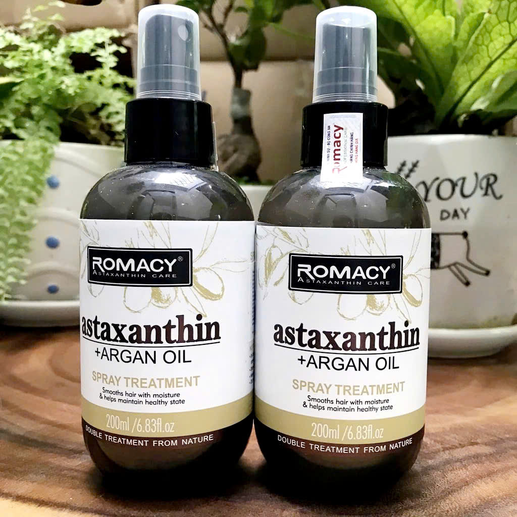 Xịt Dưỡng Tóc Romacy 200ML Phục Hồi Tóc Khô Xơ Hư Tổn Chống Rối Tóc Mẫu Mới Mùi Agan