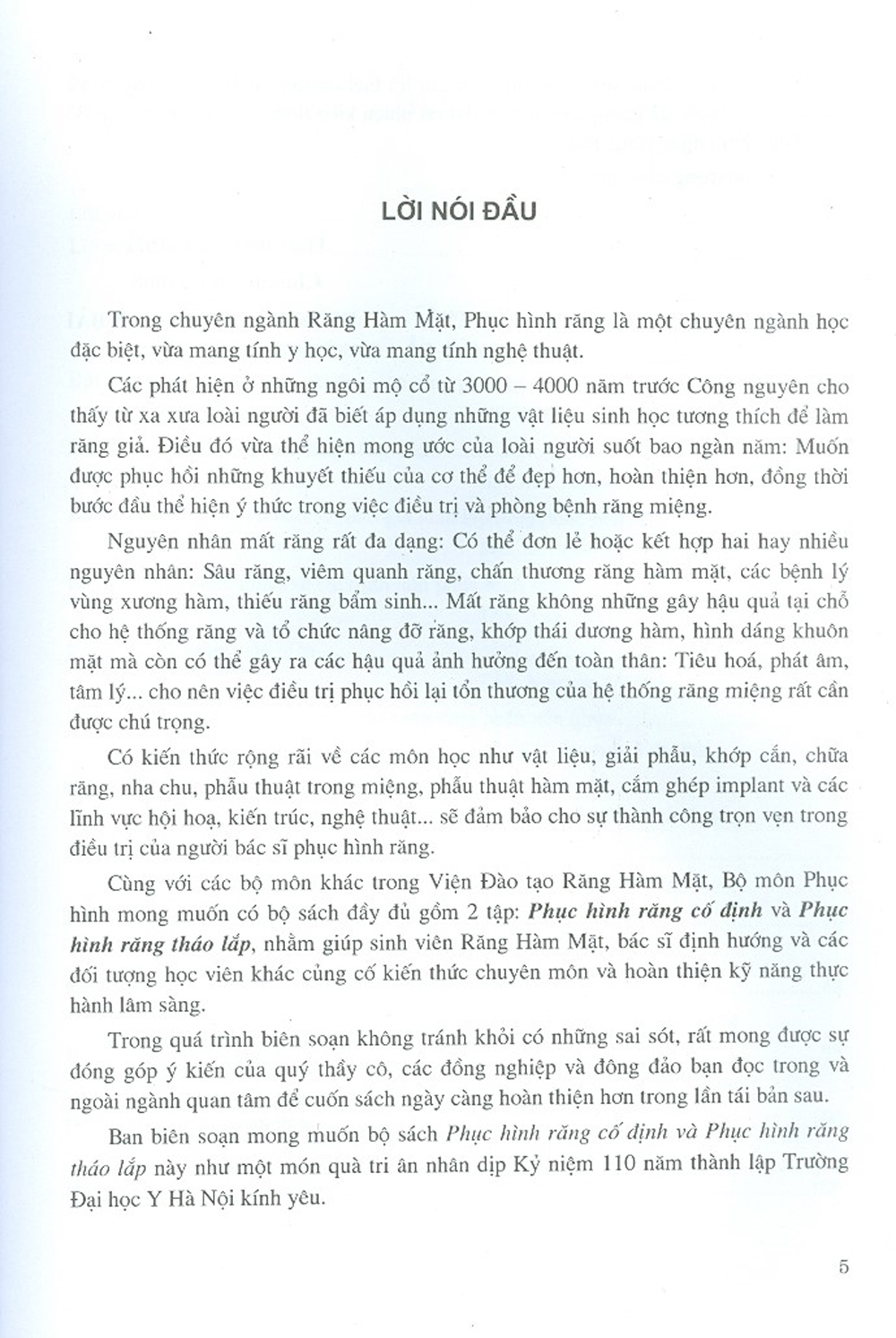 Phục Hình Răng Tháo Lắp (Dùng Cho Sinh Viên Răng Hàm Mặt)