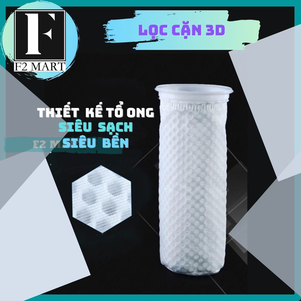 Túi lọc cặn bẩn 3d - thiết kế tổ ong - lọc siêu sạch cho bể cá cảnh, hồ cá cảnh