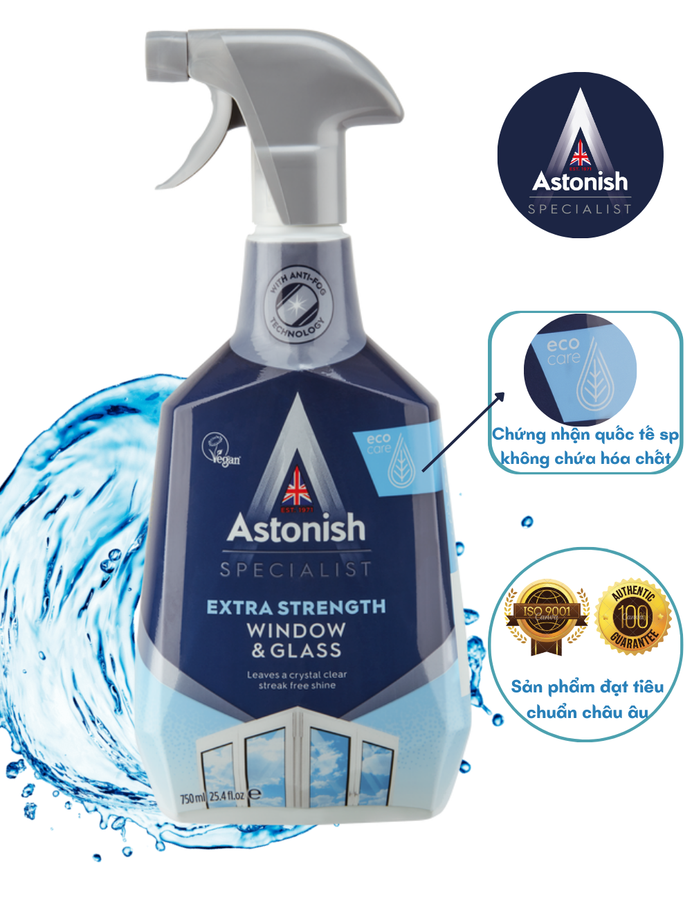Bình xịt vệ sinh kính Astonish C6950