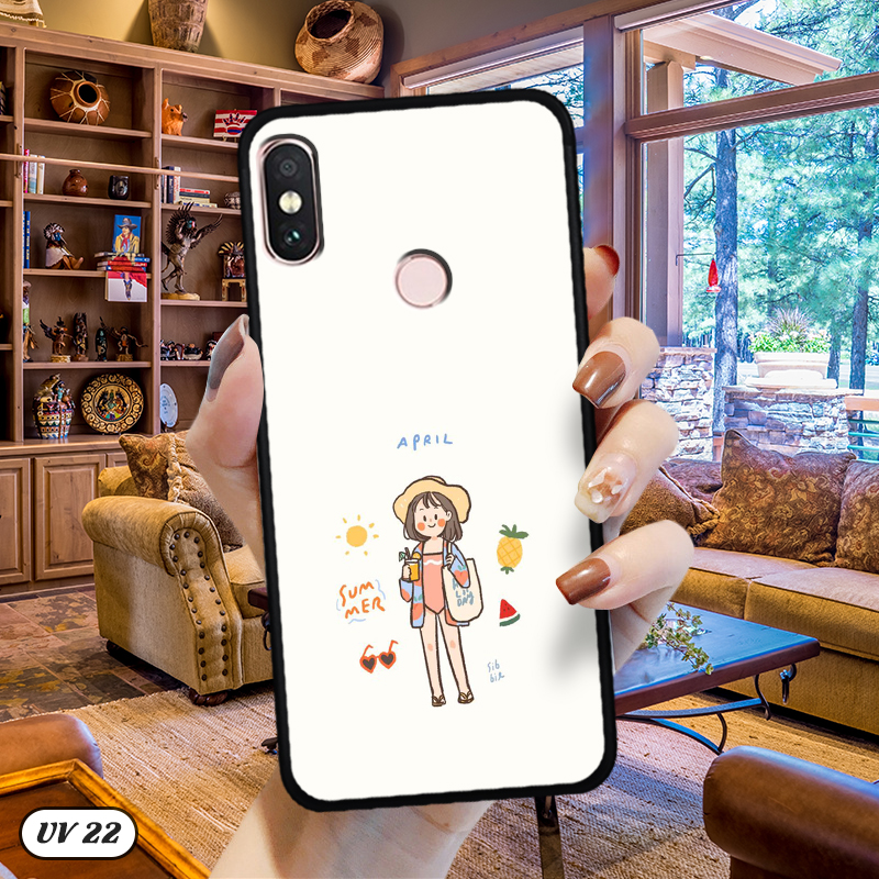 Ốp Xiaomi Redmi Note 5 Pro lưng nhám -ngộ nghĩnh