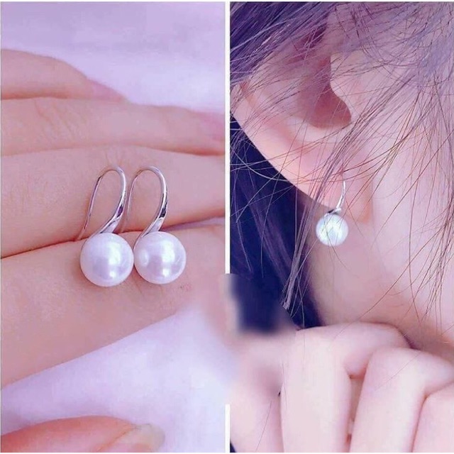 Bông Tai Ngọc Trai Dạng Móc