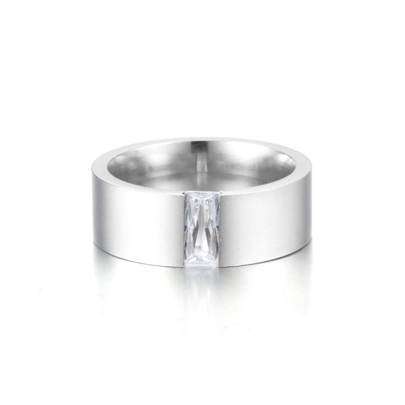 Nhẫn Nam Đính 1 Viên Đá Titan Ko Đen TT 2327