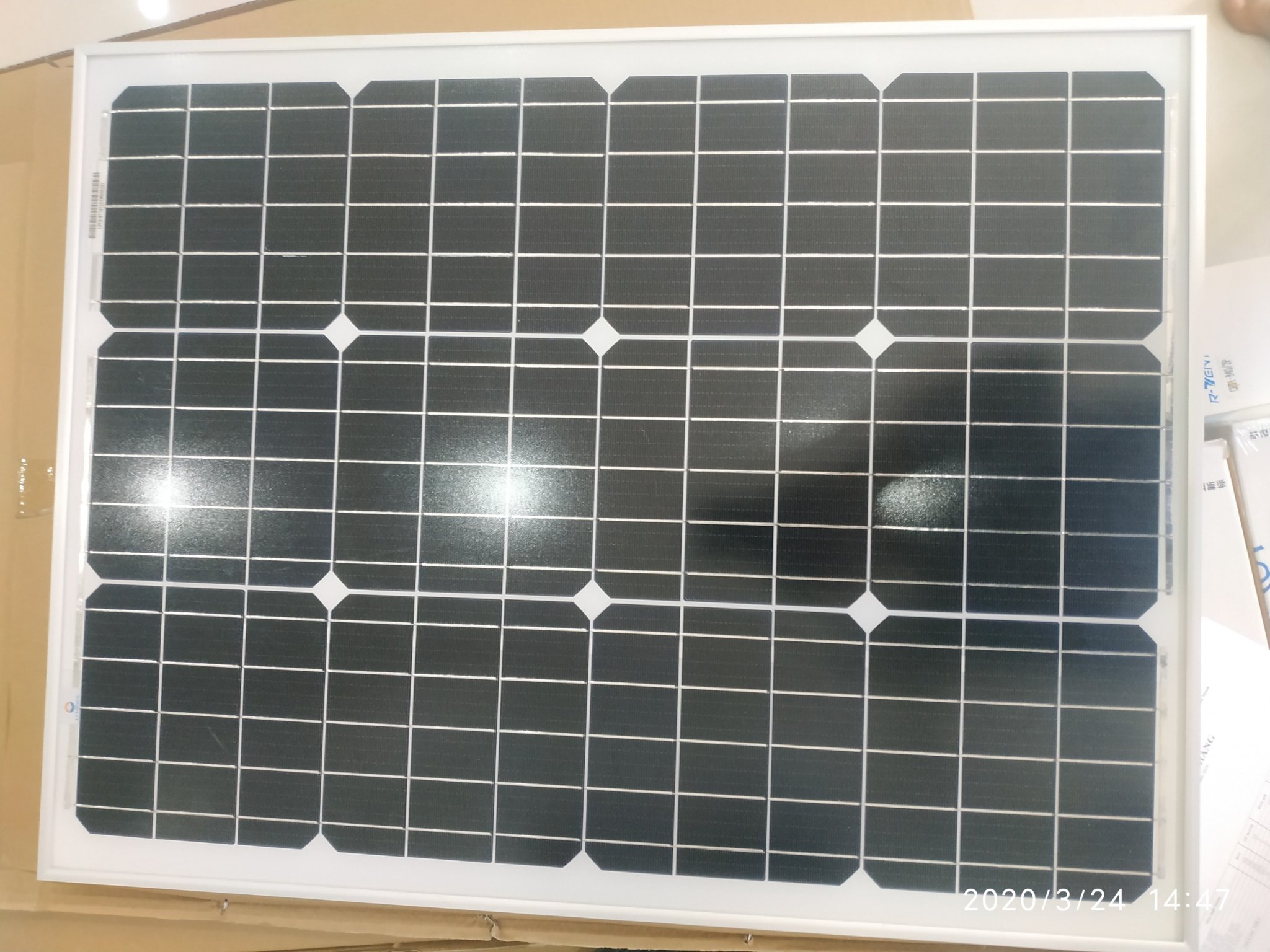 Tấm thu năng lượng mặt trời 50W mono