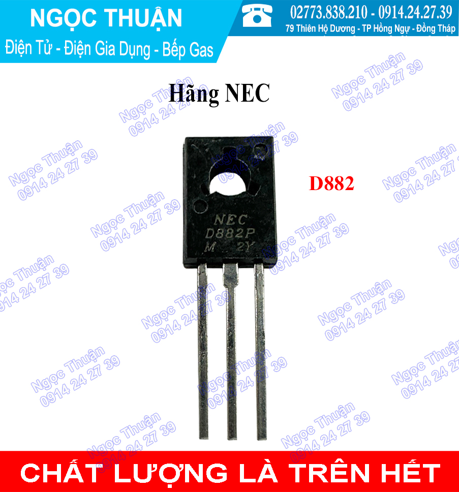 Cặp transistor B772 + D882