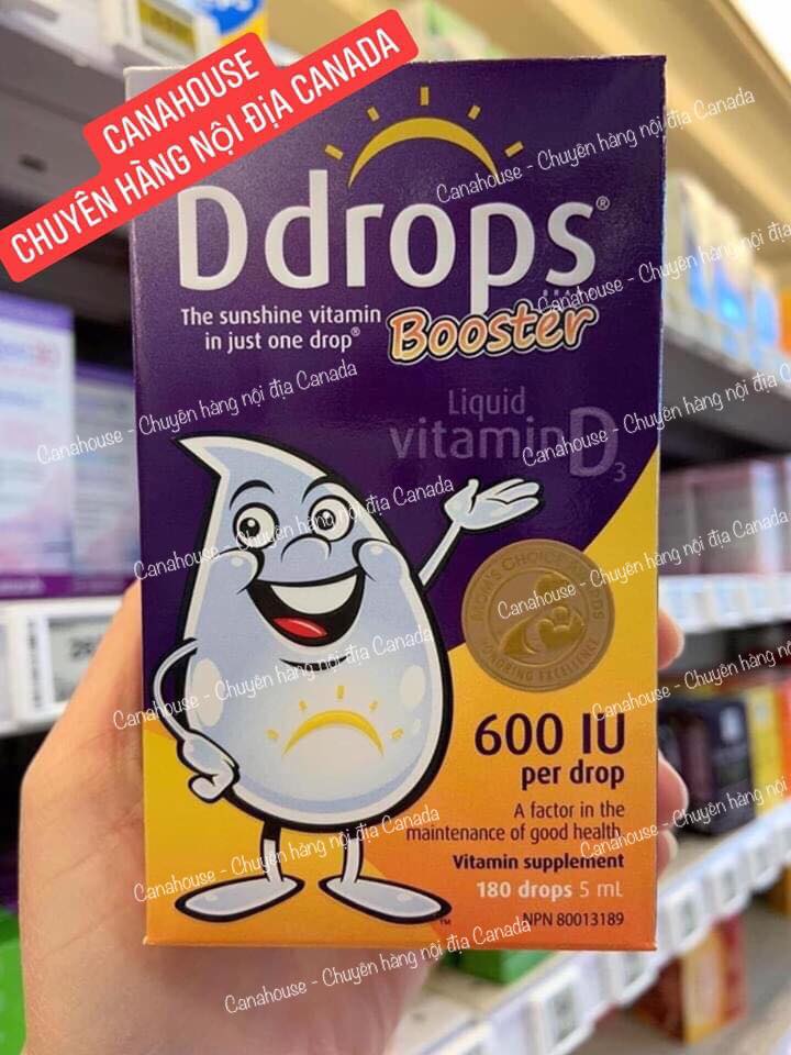 D3 Drops cho bé từ 1 tuổi trở lên (600IU)
