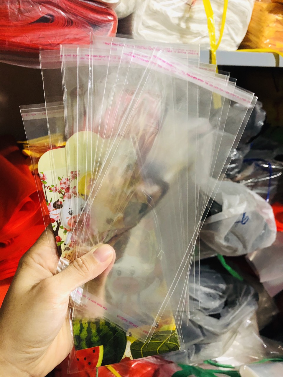[200gr/size] túi OPP túi dán miệng túi đựng quần áo
