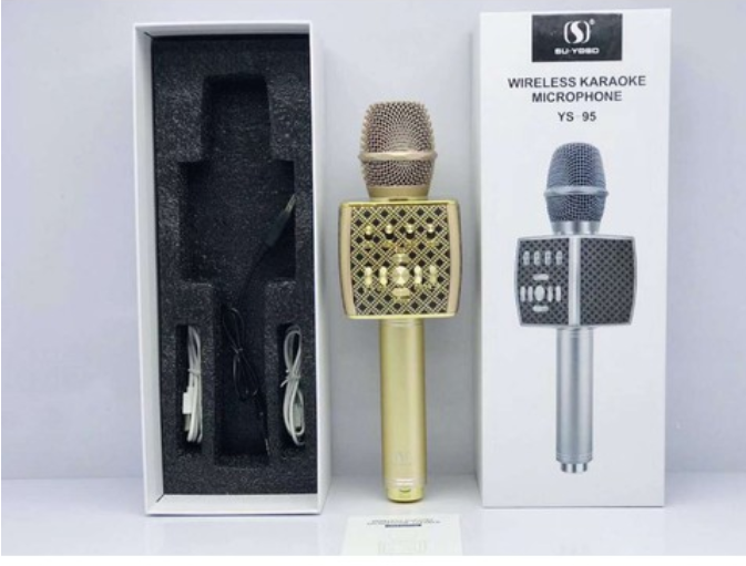 [Giảm Cực Sốc] Micro Karaoke,Micro Không Dây,Micro Karaoke Bluetooth,Mic  Livestream Micro Karaoke Bluetooth Cao Cấp Ys-95 Âm Bass Trầm Ấm-Mic Bắt Giọng Tốt,Hát Cực Hay Hiệu Ứng Âm Thanh Ngay Trên Mic,Lọc Âm Thanh,Lọc Tiếng Ồn Cực Chuẩn
