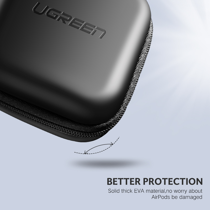 UGREEN Earbud Case Earphone Carrying Case Holder Headphone Mini Pouch Storage Bag for Wireless Wired Earbuds Airpods Model:40816