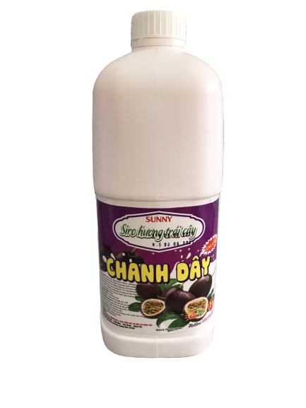 Siro hoa quả can vuông 2lít vị Chanh dây