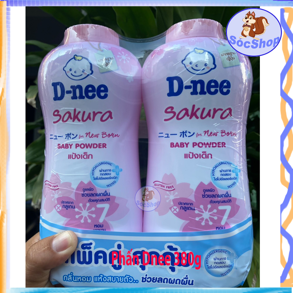 Phấn rôm D-nee Thái Lan 380g Baby Powder