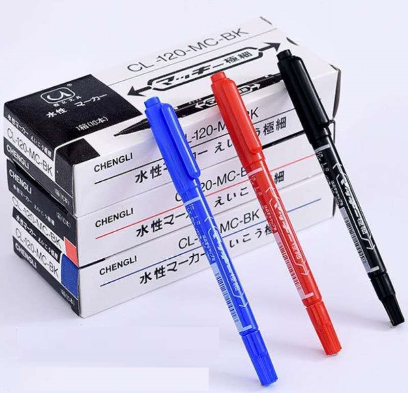 Bút Lông Dầu Kim Hai Đầu [HỘP 10 CÂY]