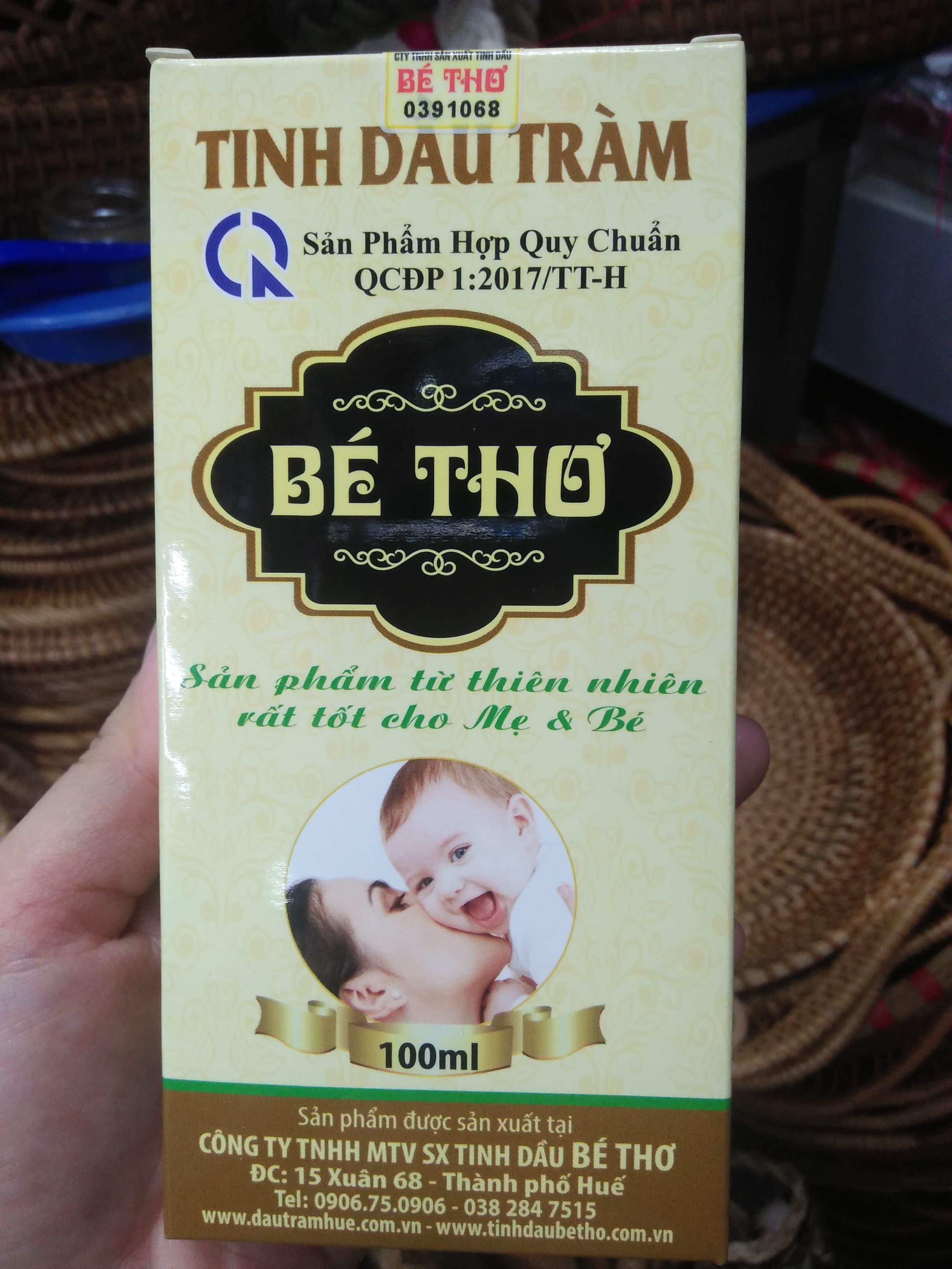 Tinh Dầu Tràm Huế Bé Thơ - Sát Khuẩn - Phòng Chống Virus Cảm Cúm Loại Đặc Biệt 100 ml Đảm Bảo Hàng Chất Lượng