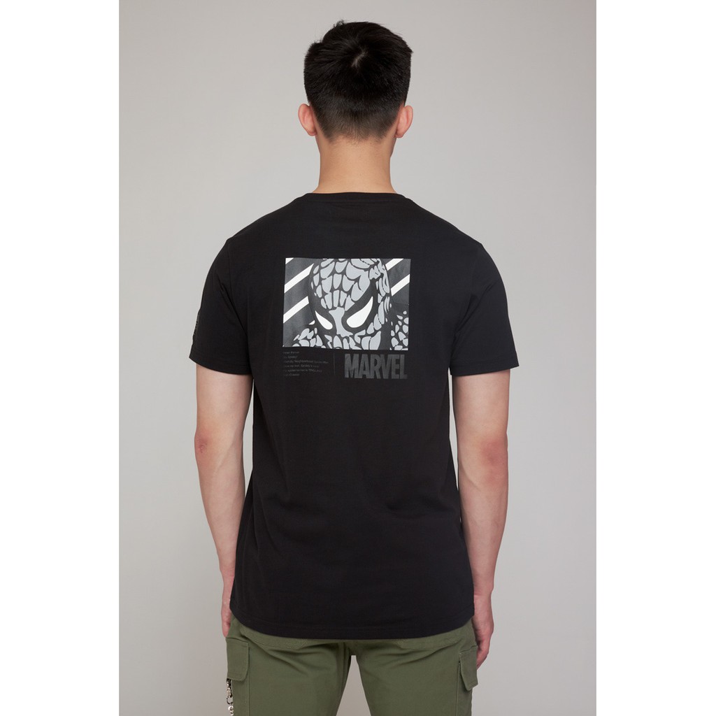 Áo Thun Nam BOO Dáng Basic 100%Cotton In Hình Spider Man
