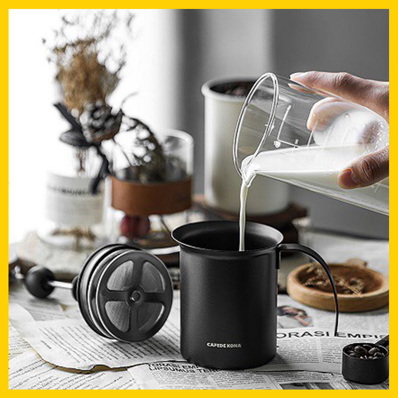 Ca Đánh Sữa Lạnh Thủ Công Cafede Kona