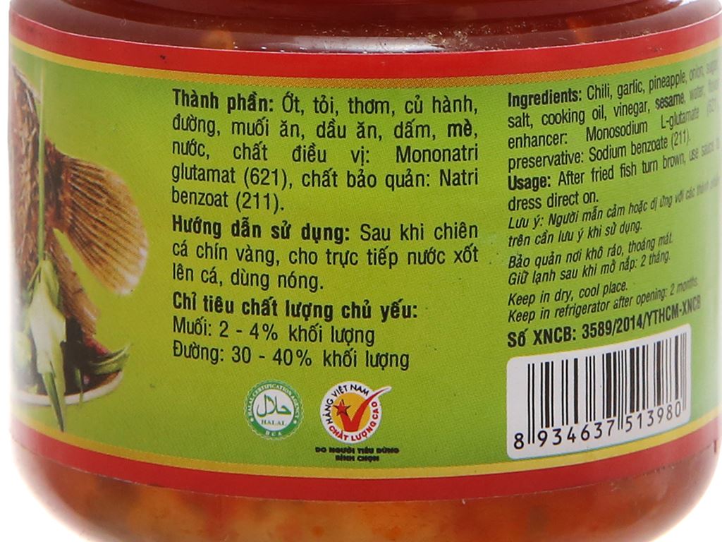 Xốt Cá Chiên Cholimex Chai 280G thơm ngon đậm đà