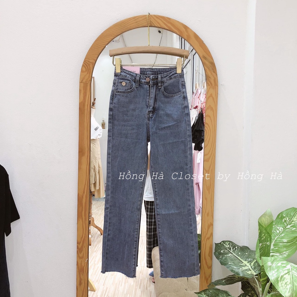 Quần jeans nữ ống đứng mã 3691 hàng quảng châu