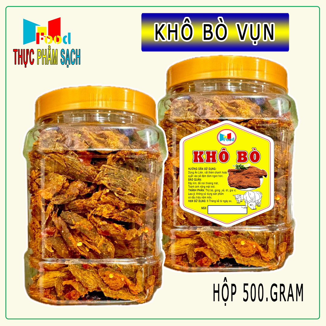 Khô Bò Vụn - Mềm - Đậm vị 500.gram