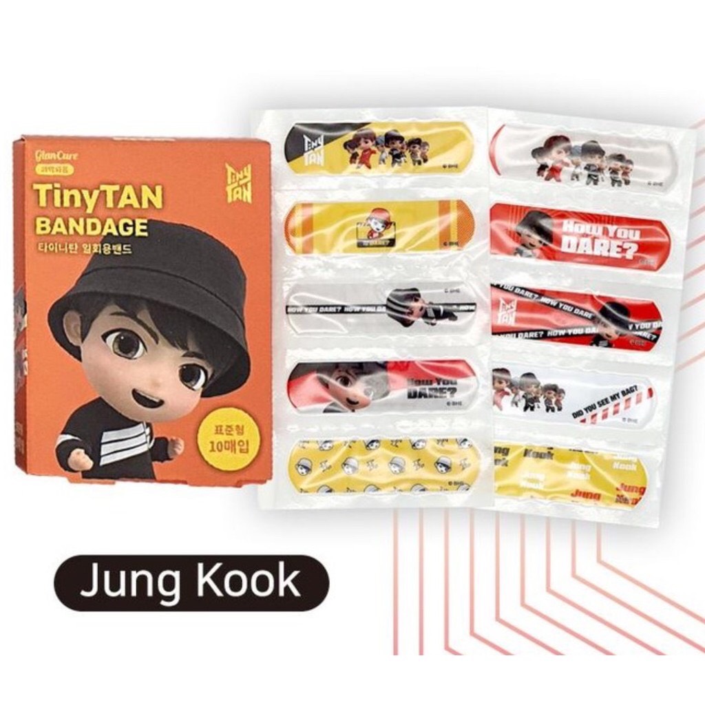 Băng cá nhân BTS Tiny Tan chính hãng Hàn Quốc