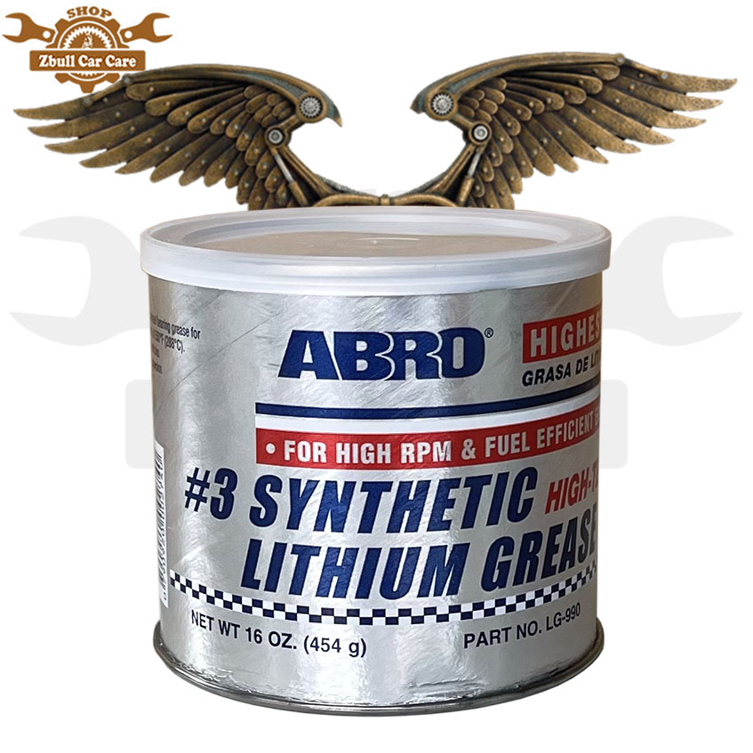 Mỡ bò Abro Synthetic Lithium Grease tổng hợp bảo bảo dưỡng bôi trơn đa năng 454g