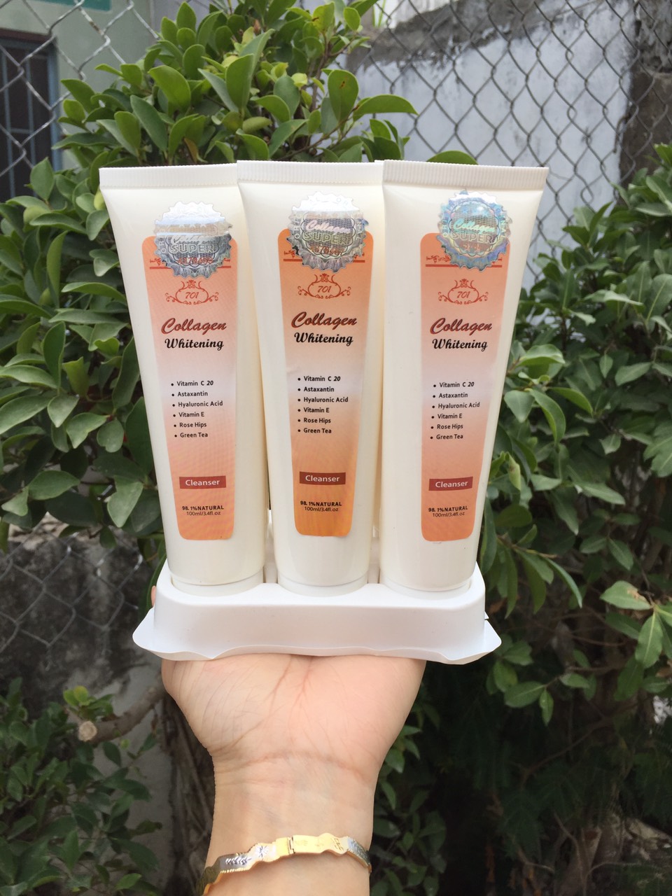 [Chính hãng] [Ảnh thật] sữa rửa mặt collagen whitening 701