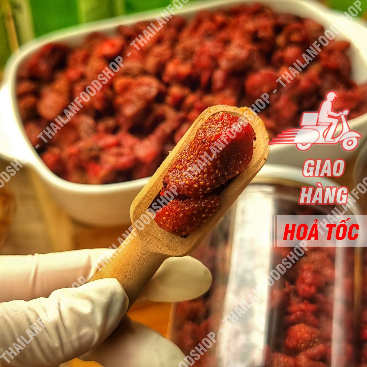 Dâu Tây Sấy Dẻo Đà Lạt - Lon 500gr