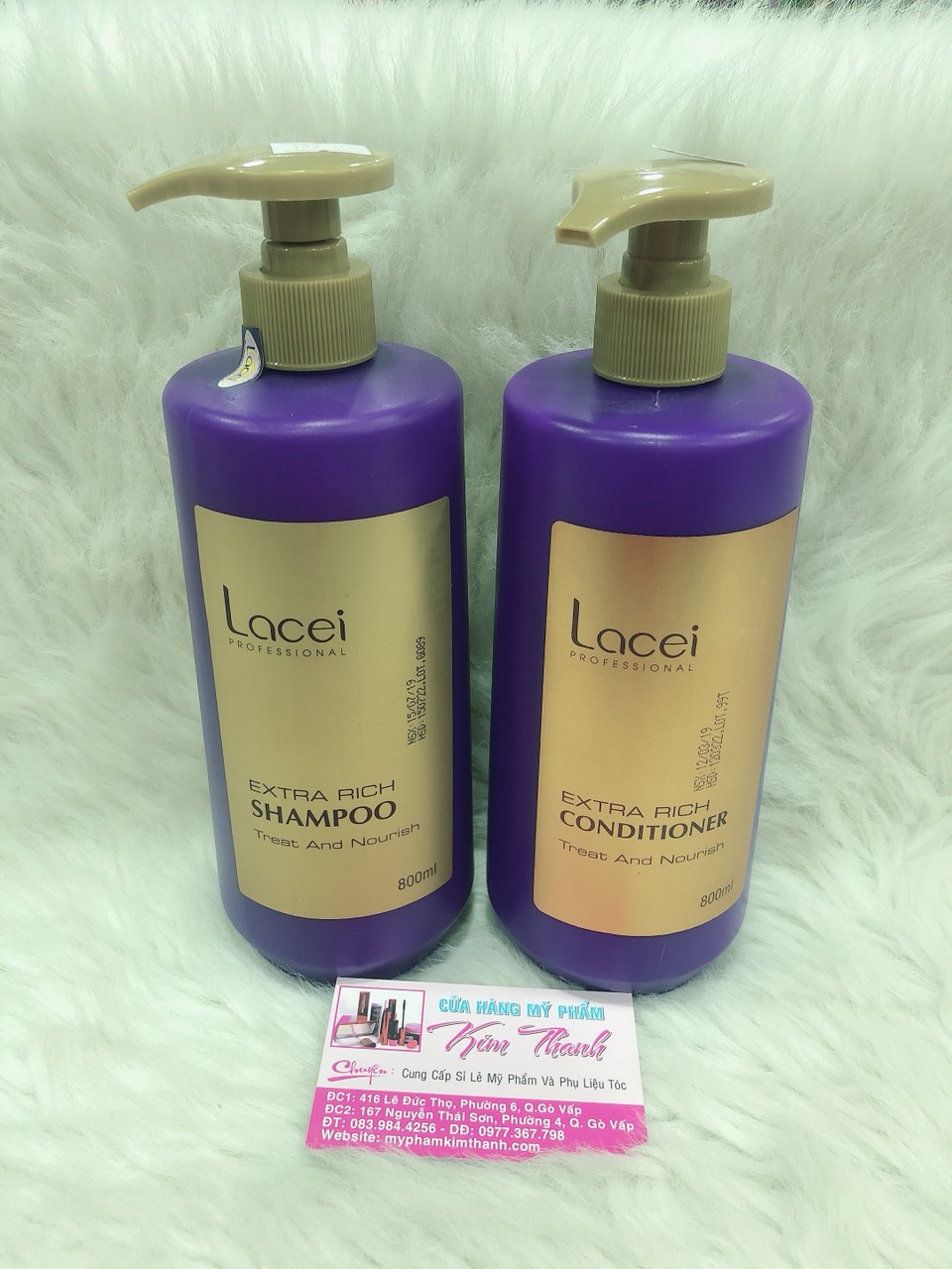 GỘI XẢ LACEI EXTRA RICH 800ML TÍM