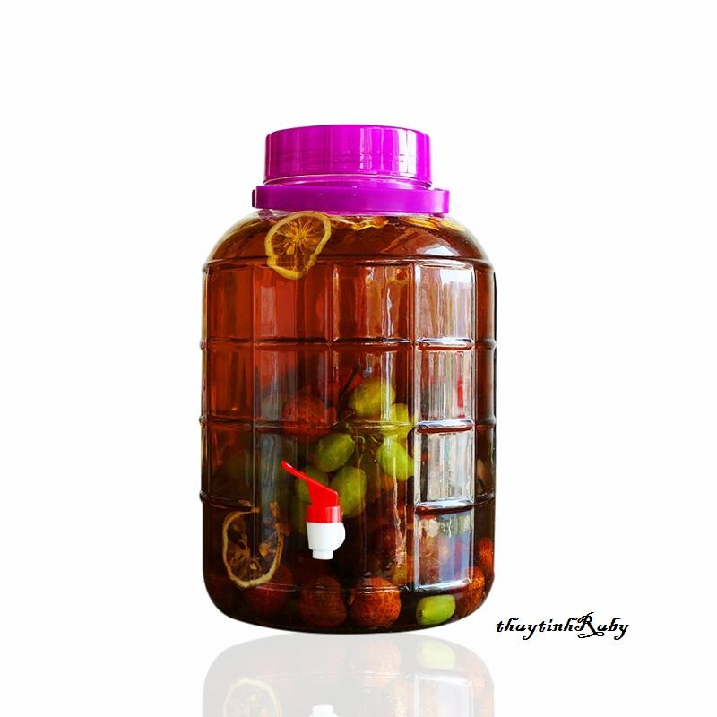 Bình Thủy Tinh Quai Xách Ngâm Rượu 20...