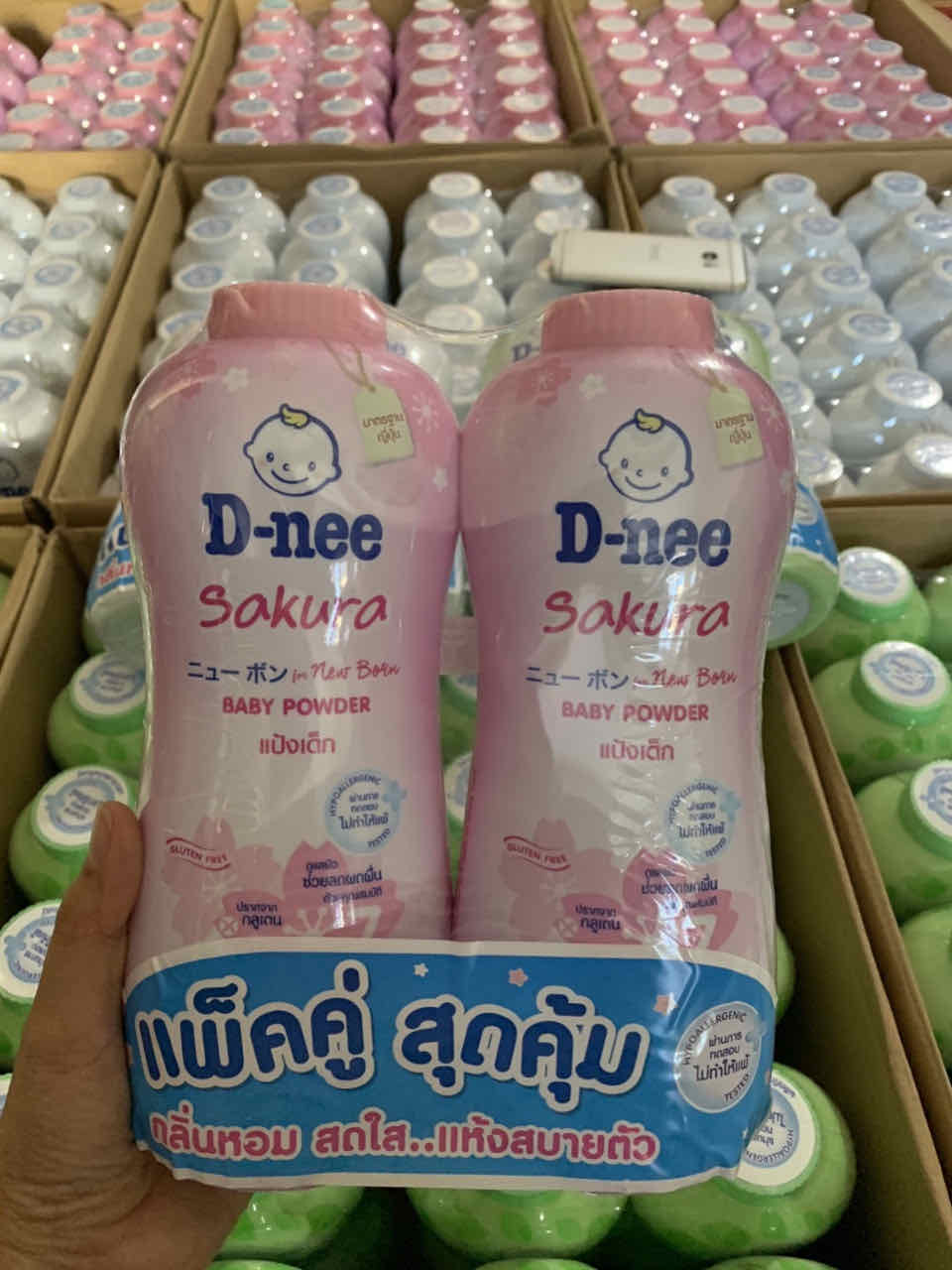Phấn rôm Dnee Newborn 380gr Thái lan