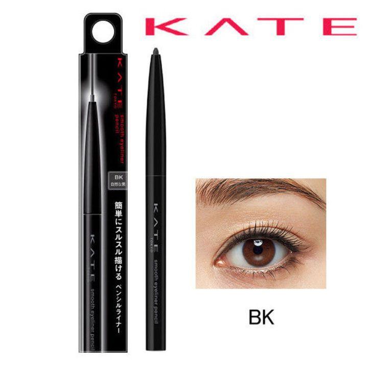 Chì kẻ mí mắt đen Kanebo Kate Smooth Eyeliner Pencil BK