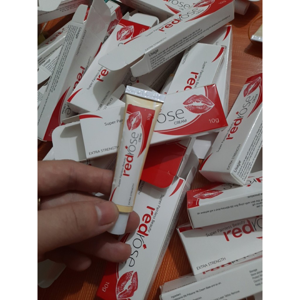 Tuýp hỗ trợ phun xăm red rose hình môi siêu chất