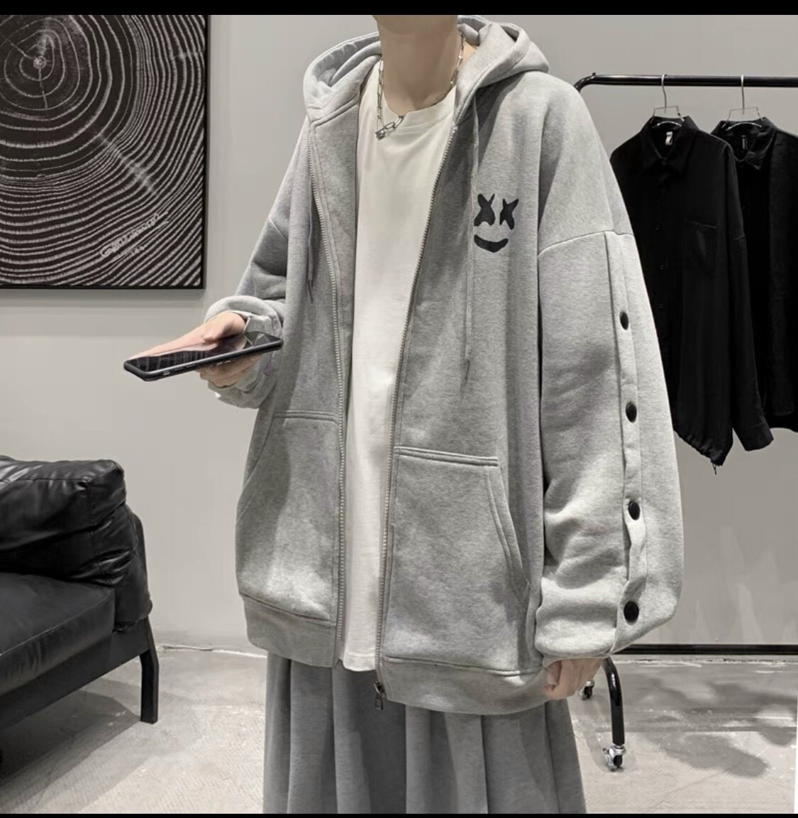 Áo khoác nỉ hoodie thời trang thu đông, áo unisex vải dày dặn ấm áp ut