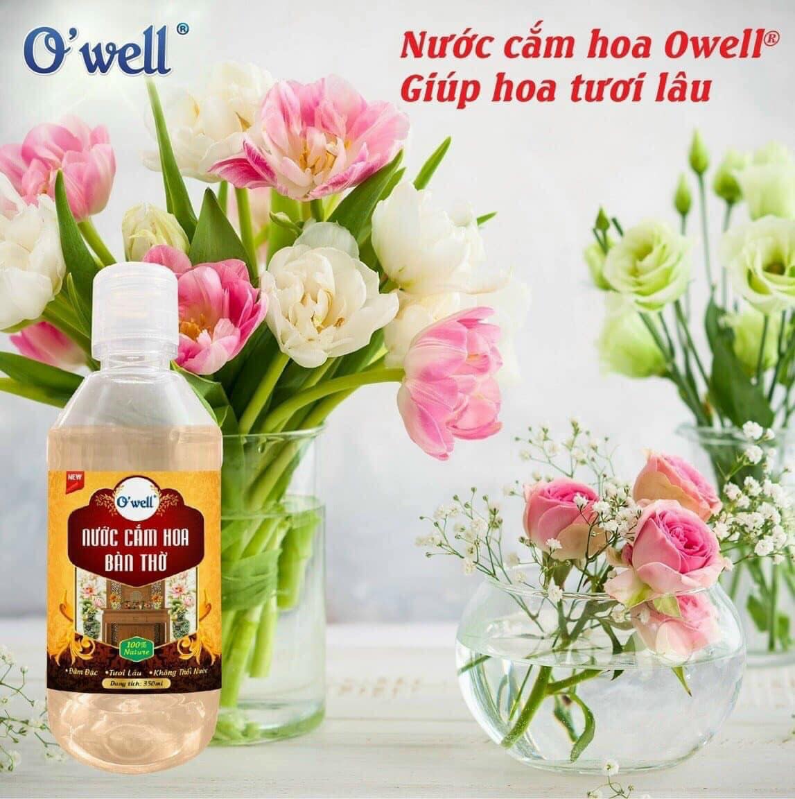 Nước cắm hoa tươi lâu O'Well chai 350ml