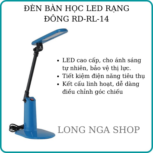 [BẢO VỆ THỊ LỰC] ĐÈN BÀN HỌC LED RẠNG ĐÔNG RD-RL-14