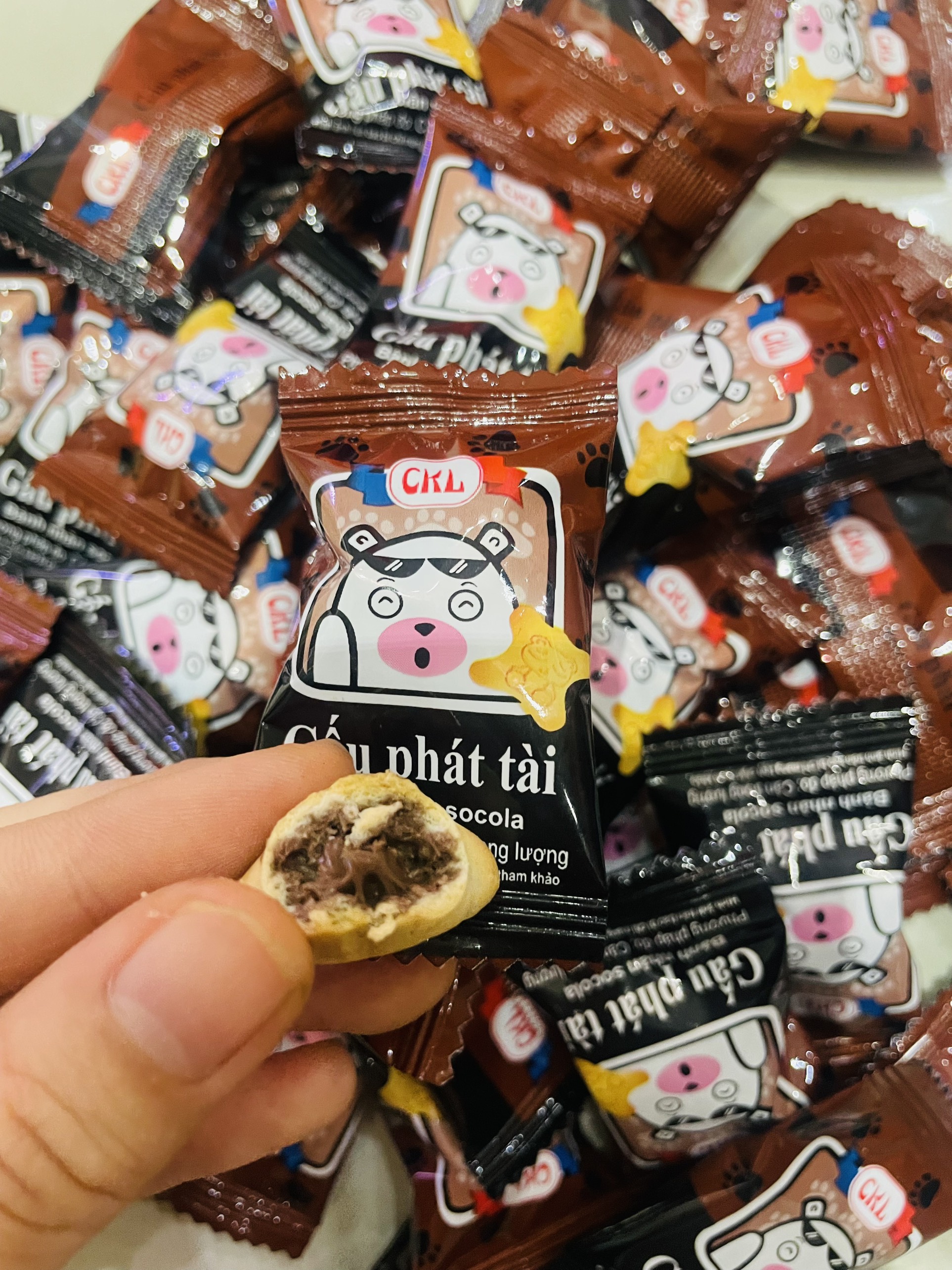 Bánh gấu nhân kem túi 313g