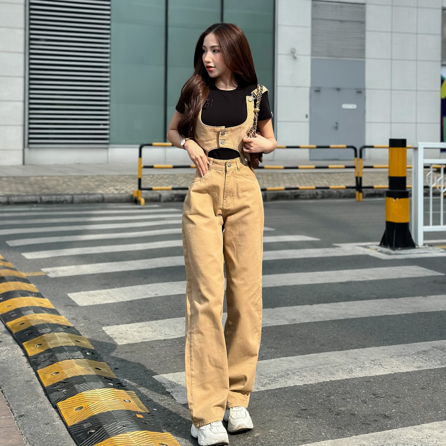 Set Yếm Quần Dài Kaki Jean TiQi Jeans Y1-252