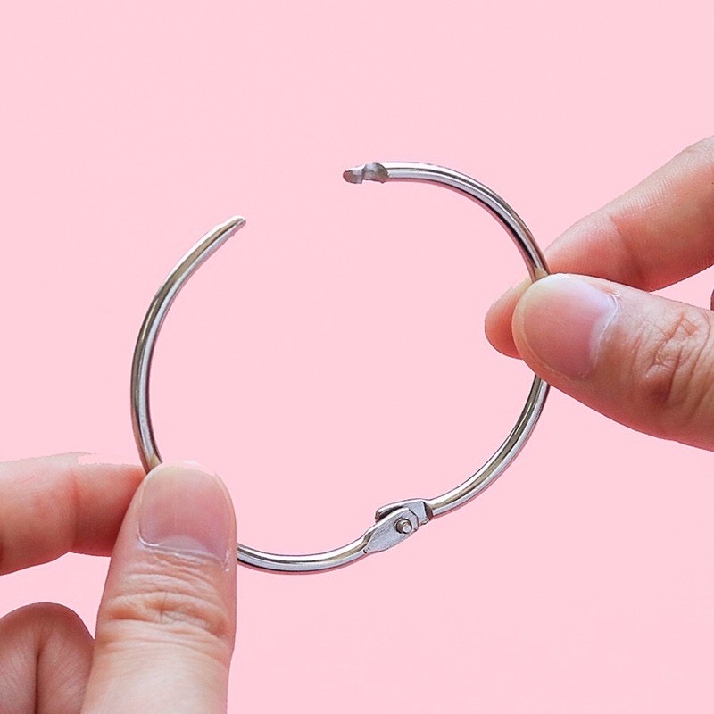 Khoen tròn Flash card đóng mở làm album sách tiếng anh