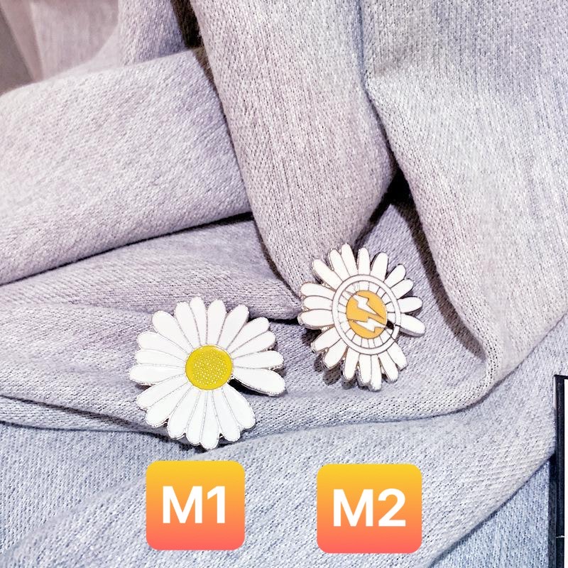Ghim Cài Hình Hoa Cúc, Cài áo , Mũ, Balo, Túi Xách - Hot Trend