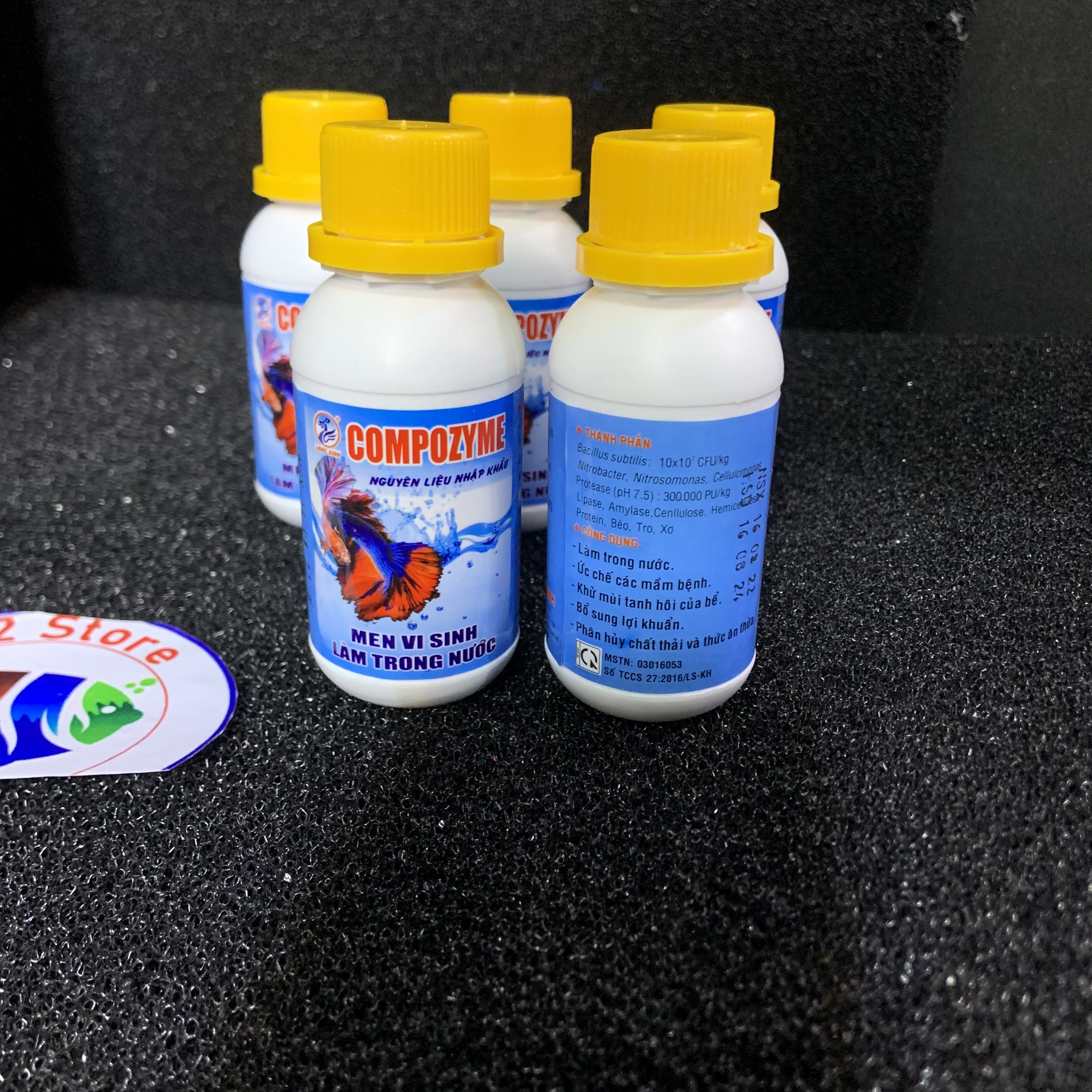 Men Vi Sinh Dạng Bột Compozyme Xử Lý Nước Cho Hồ Cá 20G