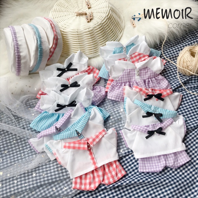 Outfit Doll 15cm & 20cm - Gingham