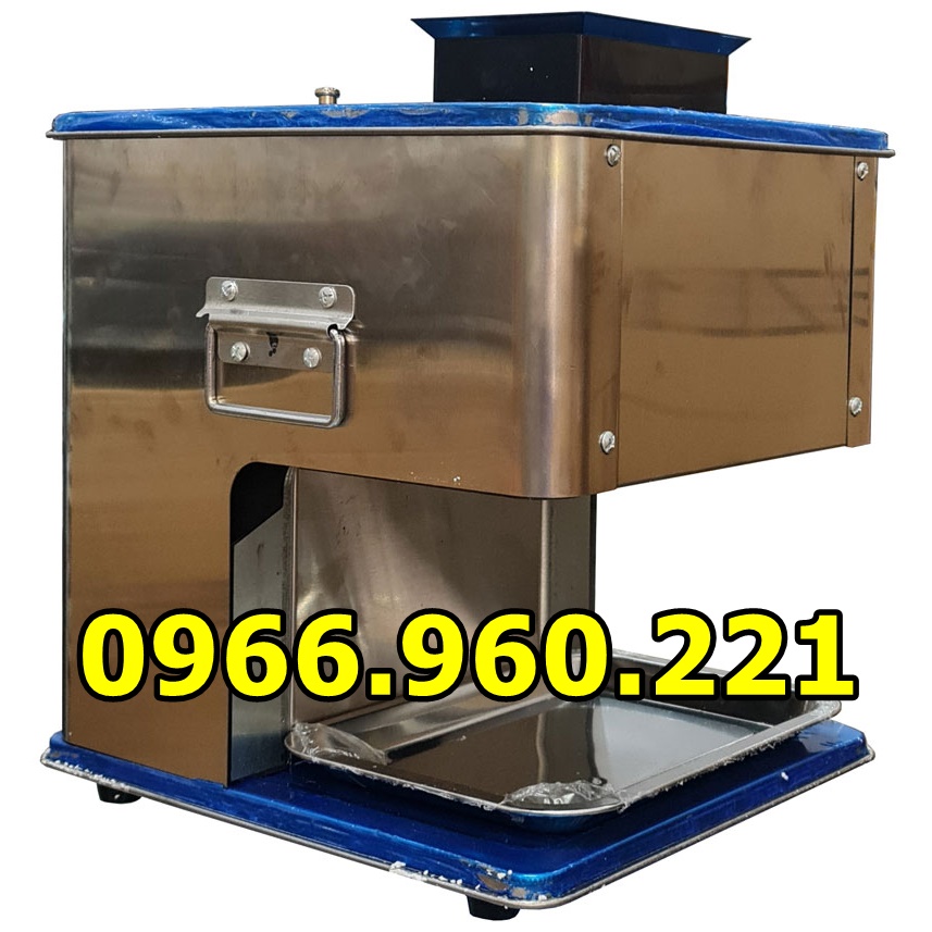 Máy thái thịt siêu khỏe- tháo dao rời- thái thịt bò, thịt lợn, hải sản, giò chả, xúc xích, thái thịt sống, chín, có nhiều lưỡi dao lựa chọn 2.0 - 2.5 - 3.0 - 3.5 - 5.0mm. năng suất 50-70kg/h hàng chính hãng, bh 12 tháng, inox 304