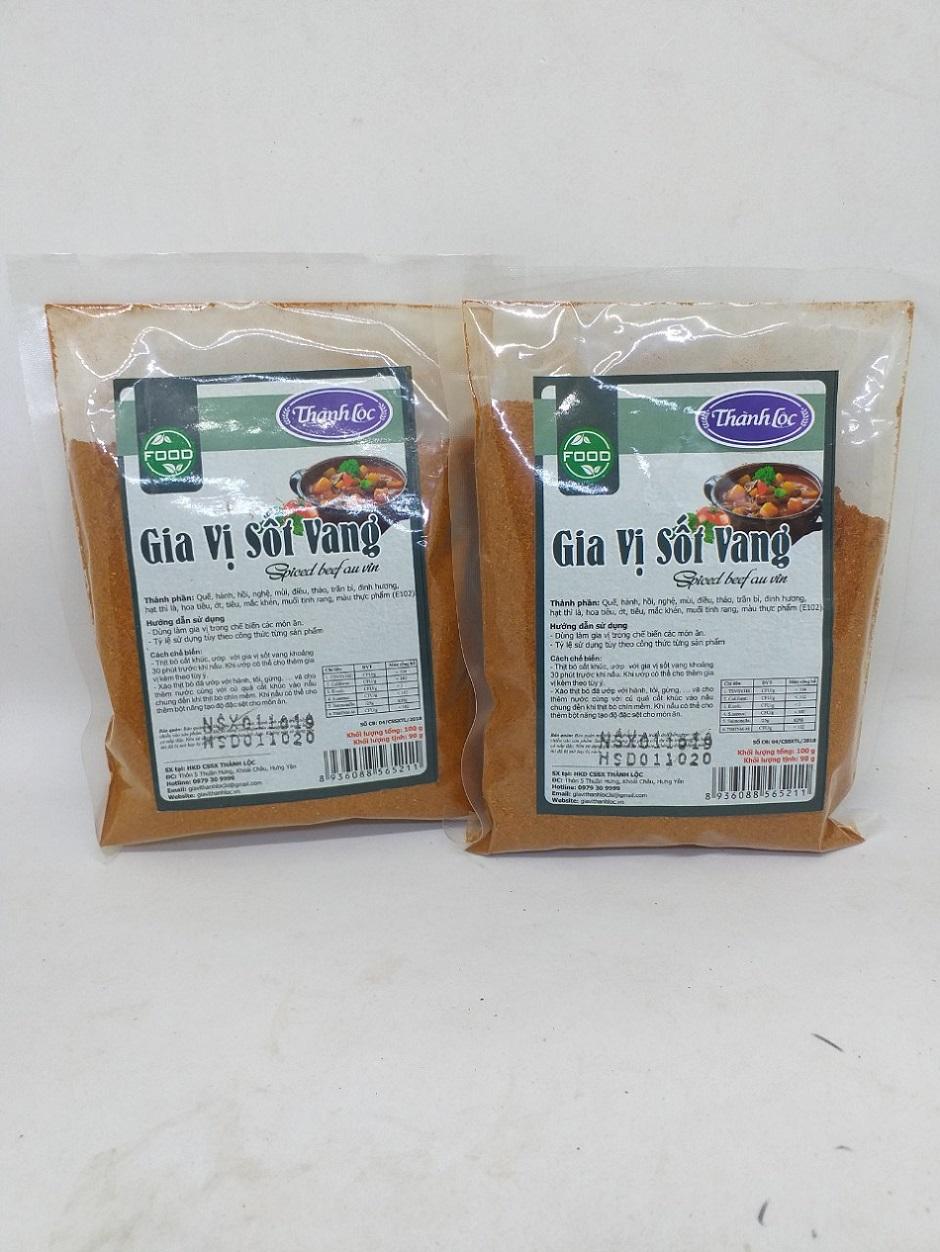 2Combo /Gia vị sốt vang 100g (90g)/10