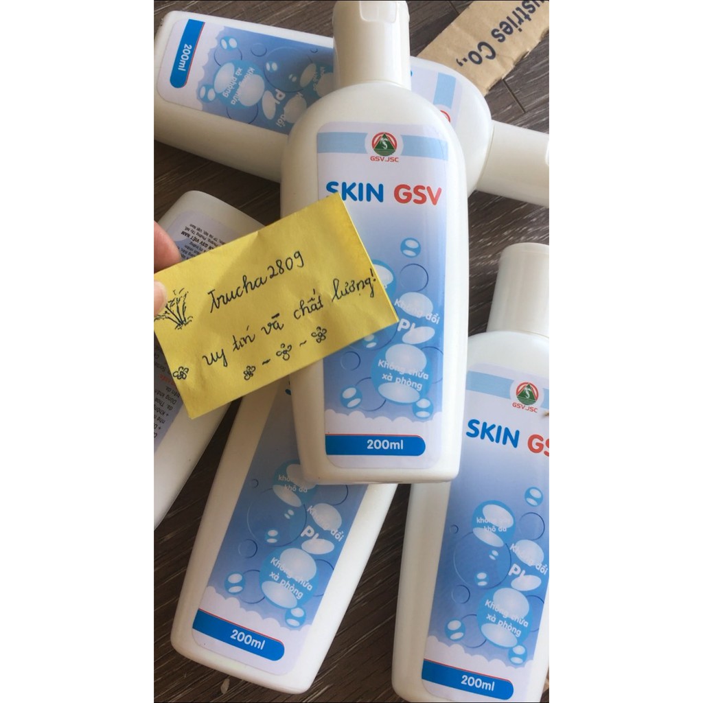 Sữa tắm Skin GSV 200ml không chứa xà phòng