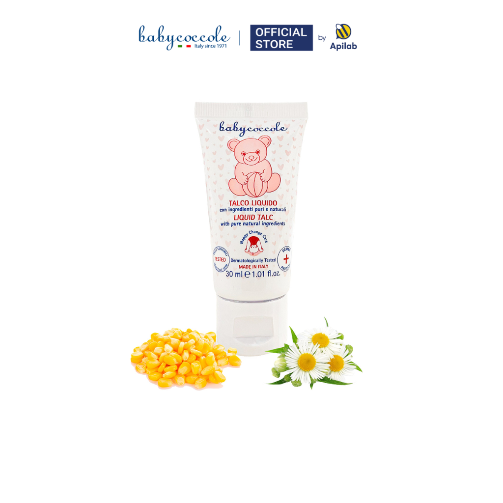 Phấn Rôm Nước Babycoccole 0M+ 30ml với Tinh Bột Bắp