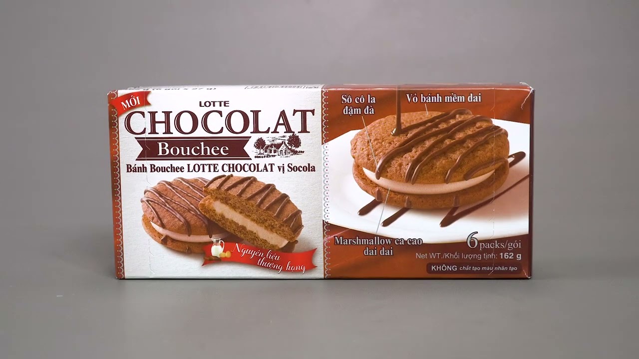 Bánh Lotte Chocolat Chocolate Pie (Hộp 168g-nhỏ)